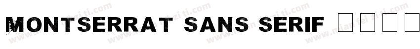 Montserrat sans serif字体转换